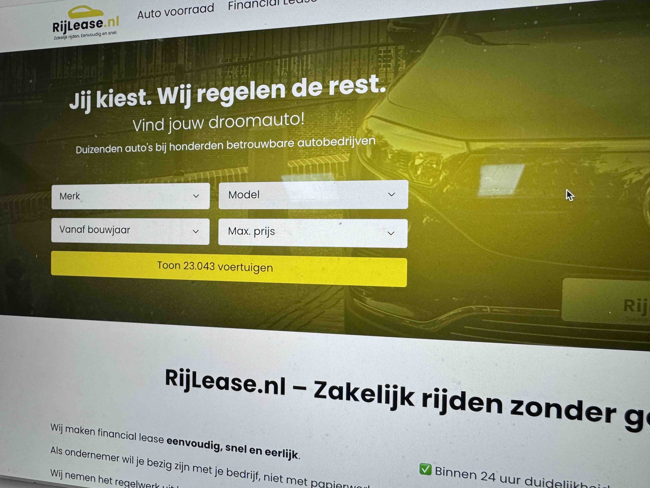 Kant-en-klare websites maken financial lease markt toegankelijker